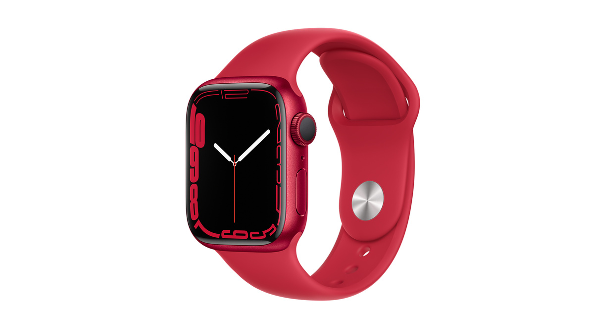 ساعت هوشمند اپل واچ سری 7 مدل 45mm Aluminum قرمز
